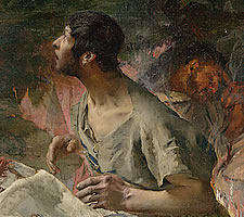 Jules Bastien-Lepage, 'The Annunciation to the Shepherds', 1875 (detail).
